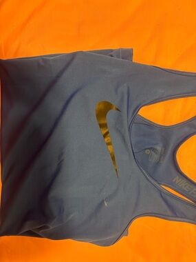 Nike Blue Tank Top with Black Swoosh